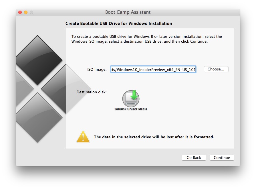 make bootable usb from iso on mac for pc